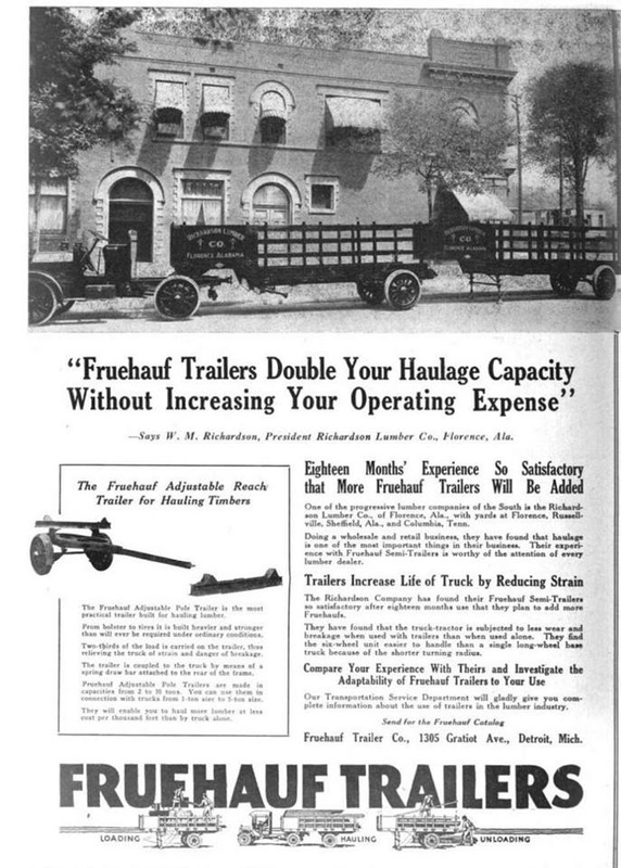 Fruehauf 5th wheel automatic trailer hitch 1926