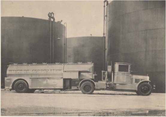 Fruehauf was first to create a tanker trailer for bulk food stuffs and later petroleum products and chemicals